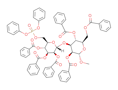 methyl 3-O-(2,3,4-tri-O-benzoyl-6-O-diphenylphosphoryl-α-D-mannopyranosyl)-2,4,6-tri-O-benzoyl-α-D-mannopyranoside