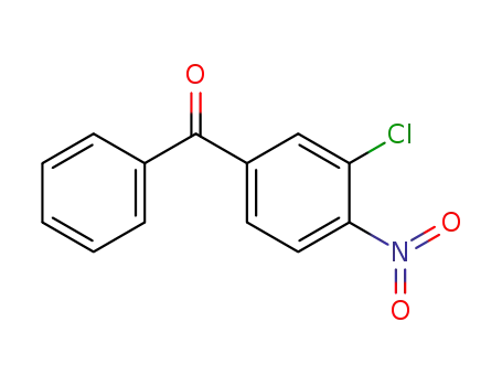 Molecular Structure of 7501-56-6 ((3-chloro-4-nitrophenyl)(phenyl)methanone)