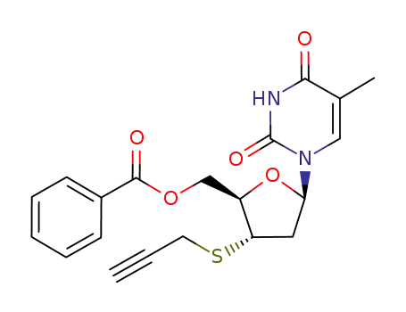 Thymidine, 3'-S-2-propynyl-3'-thio-, 5'-benzoate