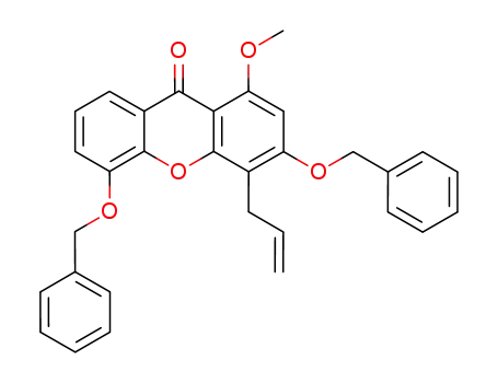 9H-Xanthen-9-one, 1-methoxy-3,5-bis(phenylmethoxy)-4-(2-propenyl)-