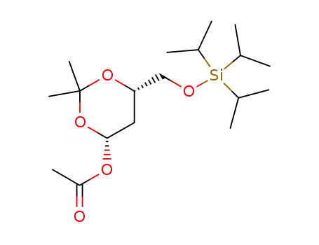 (4S,6S)-4-acetoxy-2,2-dimethyl-6-(triisopropylsilyloxymethyl)-1,3-dioxane