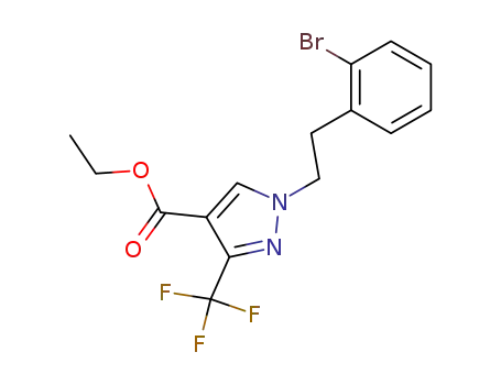 1H-Pyrazole-4-carboxylic acid,
1-[2-(2-bromophenyl)ethyl]-3-(trifluoromethyl)-, ethyl ester