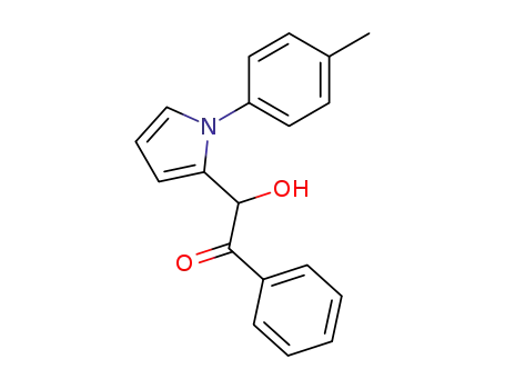 Molecular Structure of 682771-92-2 (Ethanone, 2-hydroxy-2-[1-(4-methylphenyl)-1H-pyrrol-2-yl]-1-phenyl-)