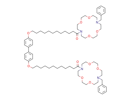 1-(16-benzyl-1,4,10,13-tetraoxa-7,16-diaza-cyclooctadec-7-yl)-12-{4'-[12-(16-benzyl-1,4,10,13-tetraoxa-7,16-diaza-cyclooctadec-7-yl)-12-oxo-dodecyloxy]-biphenyl-4-yloxy}-dodecan-1-one
