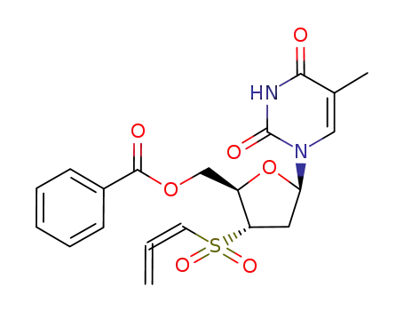 3'-(S)-(allenic sulfonyl)-5'-benzoyl-3'-deoxythymidine