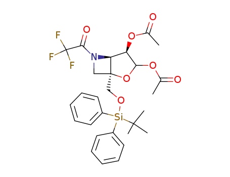 2-Oxa-6-azabicyclo[3.2.0]heptane-3,4-diol,
1-[[[(1,1-dimethylethyl)diphenylsilyl]oxy]methyl]-6-(trifluoroacetyl)-,
diacetate (ester), (1S,4R,5S)-