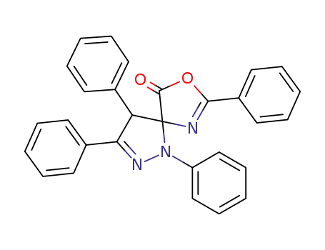 1,3,4,7-Tetraphenyl-8-oxa-1,2,6-triaza-spiro[4.4]nona-2,6-dien-9-one