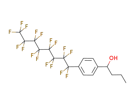 Benzenemethanol, 4-(heptadecafluorooctyl)-a-propyl-