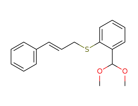 1-dimethoxymethyl-2-((E)-3-phenyl-2-propenylsulfanyl)benzene