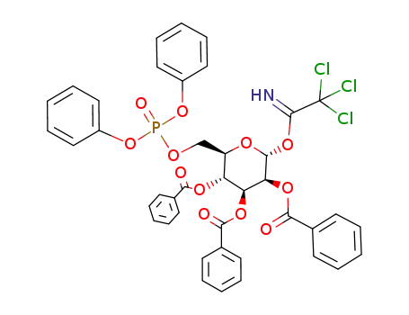 2,3,4-tri-O-benzoyl-6-O-diphenylphosphoryl-α-D-mannopyranosyl trichloroacetimidate