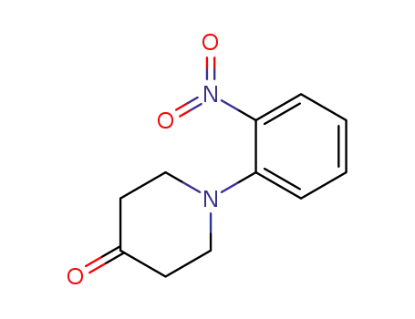 Molecular Structure of 218610-21-0 (1-(2-nitrophenyl)piperidin-4-one)