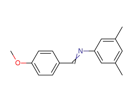 Molecular Structure of 199435-31-9 (3,5-dimethyl-N-(4-methoxybenzylidene)aniline)