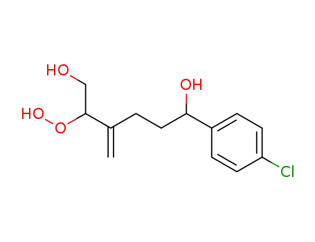 Molecular Structure of 627077-83-2 (1,6-Hexanediol, 1-(4-chlorophenyl)-5-hydroperoxy-4-methylene-)