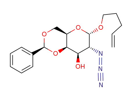 4-pentenyl 2-azido-4,6-O-benzylidene-2-deoxy-α-D-galactopyranoside