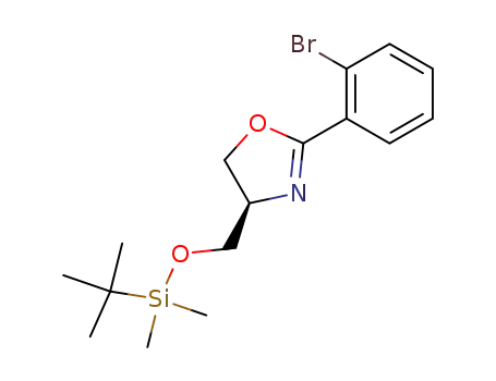 2-(2-bromo-phenyl)-(4R)-(tert-butyl-dimethyl-silanyloxymethyl)-4,5-dihydro-oxazole
