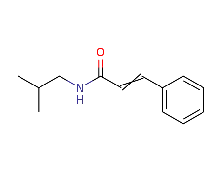 Molecular Structure of 23784-49-8 (N-(2-methylpropyl)-3-phenyl-prop-2-enamide)