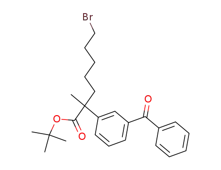 tert-butyl 2-(3-benzoylphenyl)-7-bromo-2-methylheptanoate