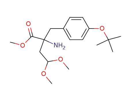Molecular Structure of 802912-28-3 (Tyrosine, a-(2,2-dimethoxyethyl)-O-(1,1-dimethylethyl)-, methyl ester)
