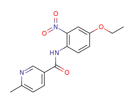 Molecular Structure of 352228-58-1 (N-(4-ETHOXY-2-NITROPHENYL)-6-METHYLNICOTINAMIDE)