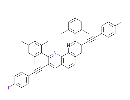 3,8-bis(4-iodophenylethynyl)-2,9-bis(2,4,6-trimethylphenyl)-[1,10]phenanthroline
