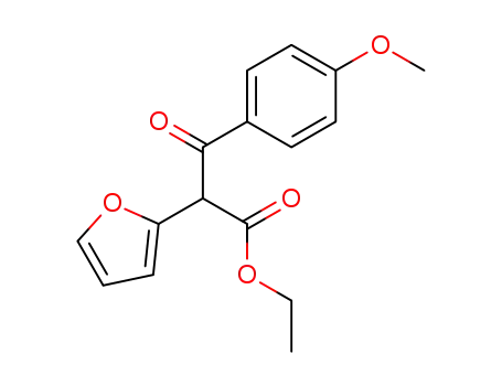 Molecular Structure of 719311-02-1 (2-furan-2-yl-3-(4-methoxy-phenyl)-3-oxo-propionic acid ethyl ester)