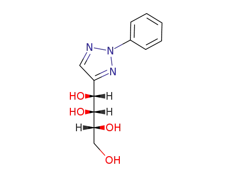 Molecular Structure of 15476-32-1 (see 1,2,3,4-Butanetetrol,1-(2-phenyl-2H-1,- 2,3-triazol-4-yl)-,(1R,2R,3R)- )