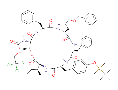 cyclo[Troc-(S)-Thr-(S)-Phe-(S)-Phs(Bn)-(S)-Phe-(S)-N-Me-Tyr(TBS)-(S)-Ile]