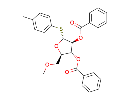 p-toluyl 2,3-di-O-benzoyl-5-O-methyl-1-thio-α-D-arabinofuranoside