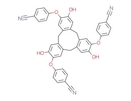(+/-)-3,8,13-tris(4-cyanophenoxy)-2,7,12-trihydroxy-10,15-dihydro-5H-tribenzo[adg]cyclononene