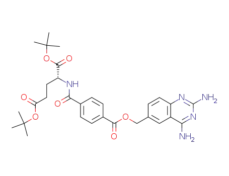 D-Glutamic acid,
N-[4-[[(2,4-diamino-6-quinazolinyl)methoxy]carbonyl]benzoyl]-,
bis(1,1-dimethylethyl) ester