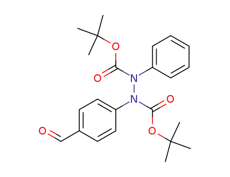Molecular Structure of 828246-97-5 (1,2-Hydrazinedicarboxylic acid, 1-(4-formylphenyl)-2-phenyl-,
bis(1,1-dimethylethyl) ester)