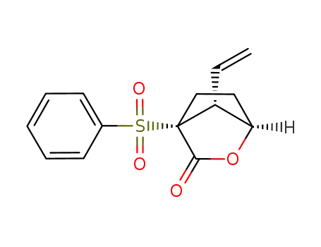 2-Oxabicyclo[2.2.1]heptan-3-one, 7-ethenyl-4-(phenylsulfonyl)-,
(1R,4R,7R)-
