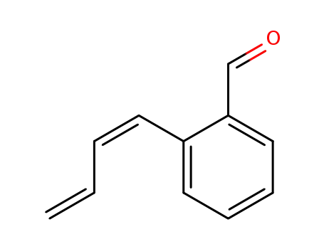 Molecular Structure of 124300-58-9 (Benzaldehyde, 2-(1,3-butadienyl)-, (Z)- (9CI))
