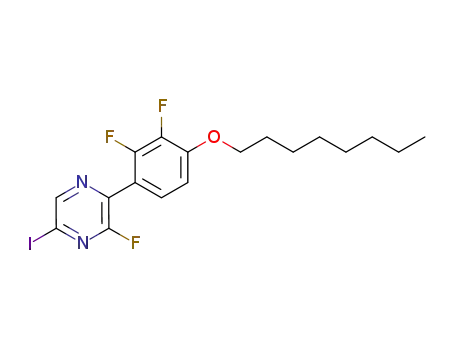 3-[2,3-difluoro-4-(n-octyloxy)phenyl]-2-fluoro-6-iodopyrazine