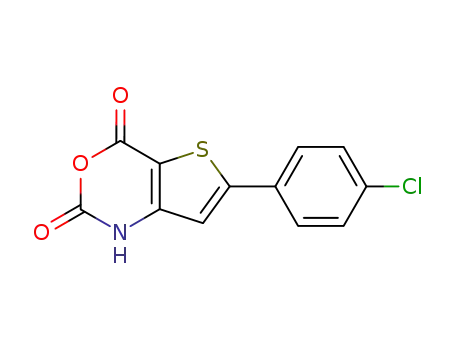 2H-Thieno[3,2-d][1,3]oxazine-2,4(1H)-dione, 6-(4-chlorophenyl)-