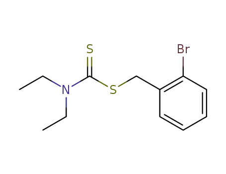 Molecular Structure of 30742-31-5 (2-bromobenzyl diethylcarbamodithioate)