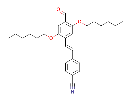 (E)-4-[2-(4-formyl-2,5-dihexyloxyphenyl)-ethenyl]benzonitrile