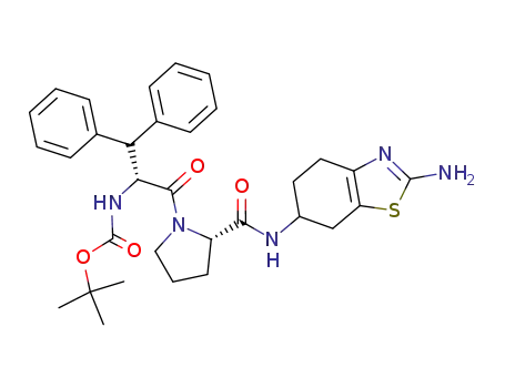 {(R)-1-[(S)-2-(2-Amino-4,5,6,7-tetrahydro-benzothiazol-6-ylcarbamoyl)-pyrrolidine-1-carbonyl]-2,2-diphenyl-ethyl}-carbamic acid tert-butyl ester