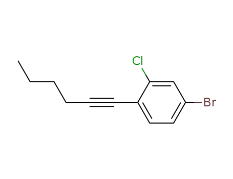 4-bromo-2-chloro-1-hex-1-ynyl-benzene