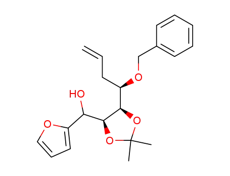 [5-(1-benzyloxy-but-3-enyl)-2,2-dimethyl-[1,3]dioxolan-4-yl]-furan-2-yl-methanol