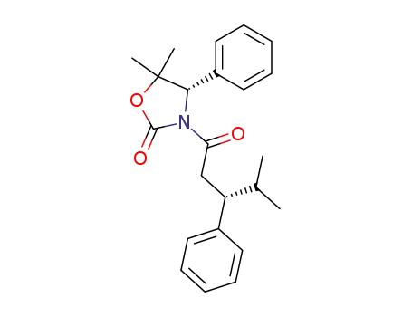 2-Oxazolidinone,
5,5-dimethyl-3-[(3R)-4-methyl-1-oxo-3-phenylpentyl]-4-phenyl-, (4S)-