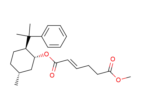 Molecular Structure of 676345-33-8 (2-Hexenedioic acid, 6-methyl
1-[(1R,2S,5R)-5-methyl-2-(1-methyl-1-phenylethyl)cyclohexyl] ester,
(2E)-)