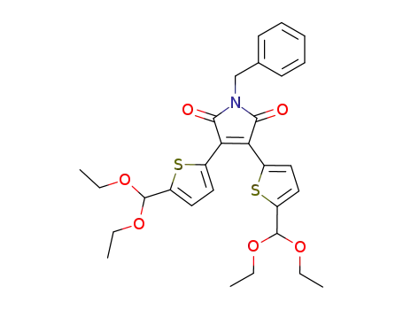 3,4-bis[5-(diethoxymethyl)thien-2-yl]-2,5-dihydro-1-benzyl-1H-pyrrole-2,5-dione