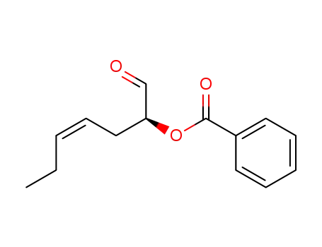 Benzoic acid (Z)-(S)-1-formyl-hex-3-enyl ester