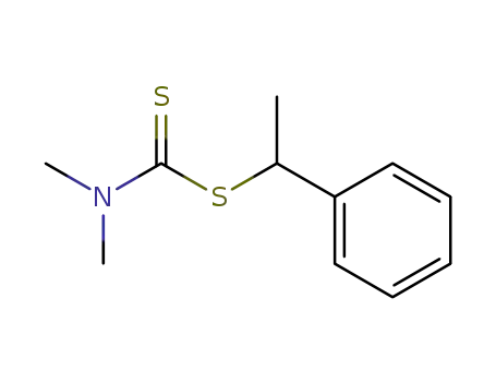 Molecular Structure of 42600-22-6 (Carbamodithioic acid, dimethyl-, 1-phenylethyl ester)