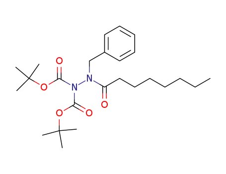1,1-Hydrazinedicarboxylic acid, 2-(1-oxooctyl)-2-(phenylmethyl)-,
bis(1,1-dimethylethyl) ester