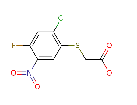 Acetic acid, [(2-chloro-4-fluoro-5-nitrophenyl)thio]-, methyl ester