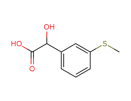 Molecular Structure of 284047-77-4 (Benzeneacetic acid, a-hydroxy-3-(methylthio)-)