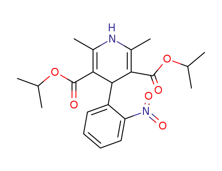 3,5-Pyridinedicarboxylic acid,
1,4-dihydro-2,6-dimethyl-4-(2-nitrophenyl)-, bis(1-methylethyl) ester