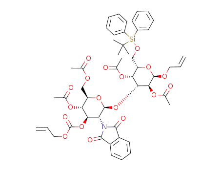 allyl (4,6-di-O-acetyl-3-O-allyloxycarbonyl-2-deoxy-2-phthalimido-β-D-glucopyranosyl)-(1->3)-2,4-di-O-acetyl-6-O-(tert-butyldiphenylsilyl)-α-L-galactopyranoside